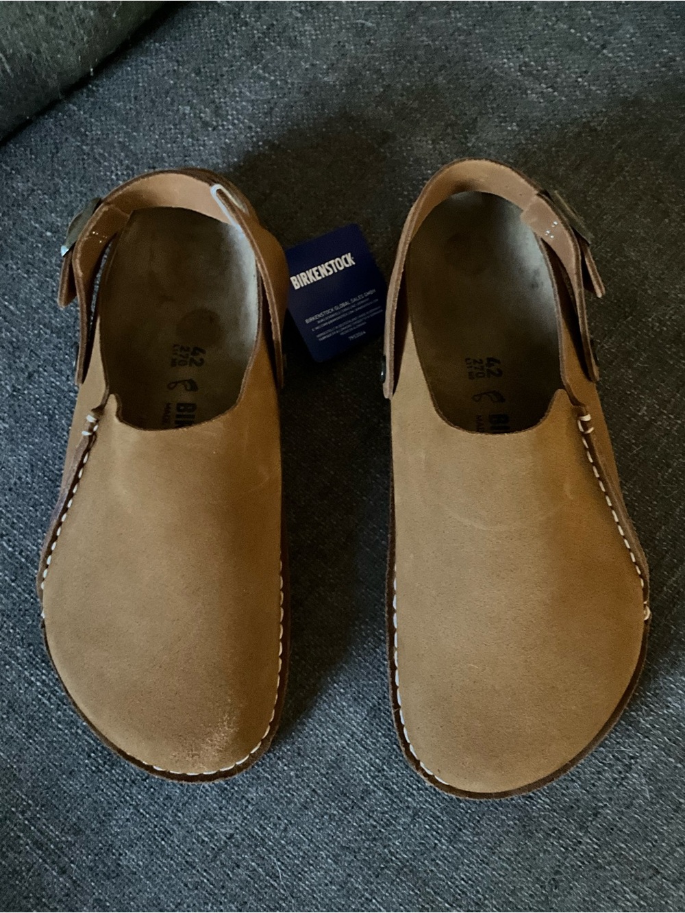 New Birkenstock Lutry Suede Slip-On Clog 42 men 9 women 11 $160